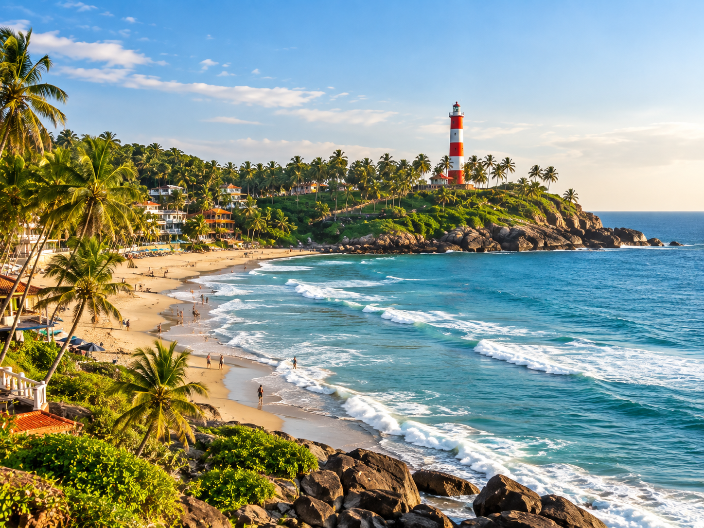 Kerala hills backwaters and beach