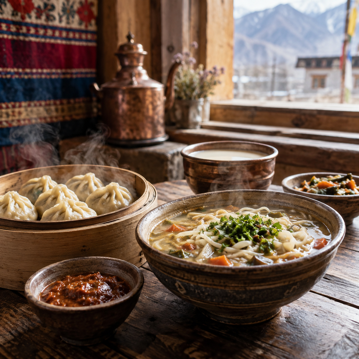 Traditional Ladakhi food